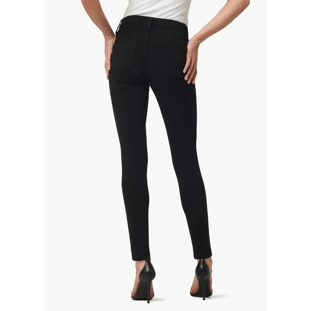 Joe's Jeans The Charlie High Rise Skinny‎ Ankle Black Coated Jeans Size 29
